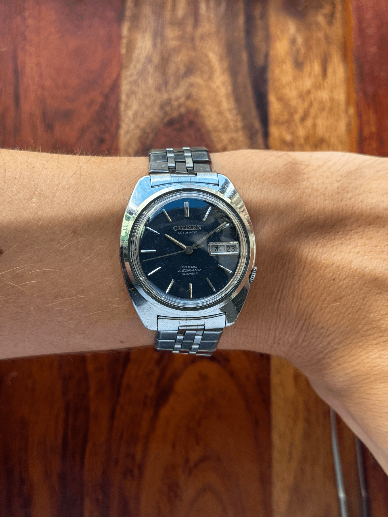 1971 Citizen 4-770153 Y Leopard 28800 Automatic vintage watch, detail 11 of 11