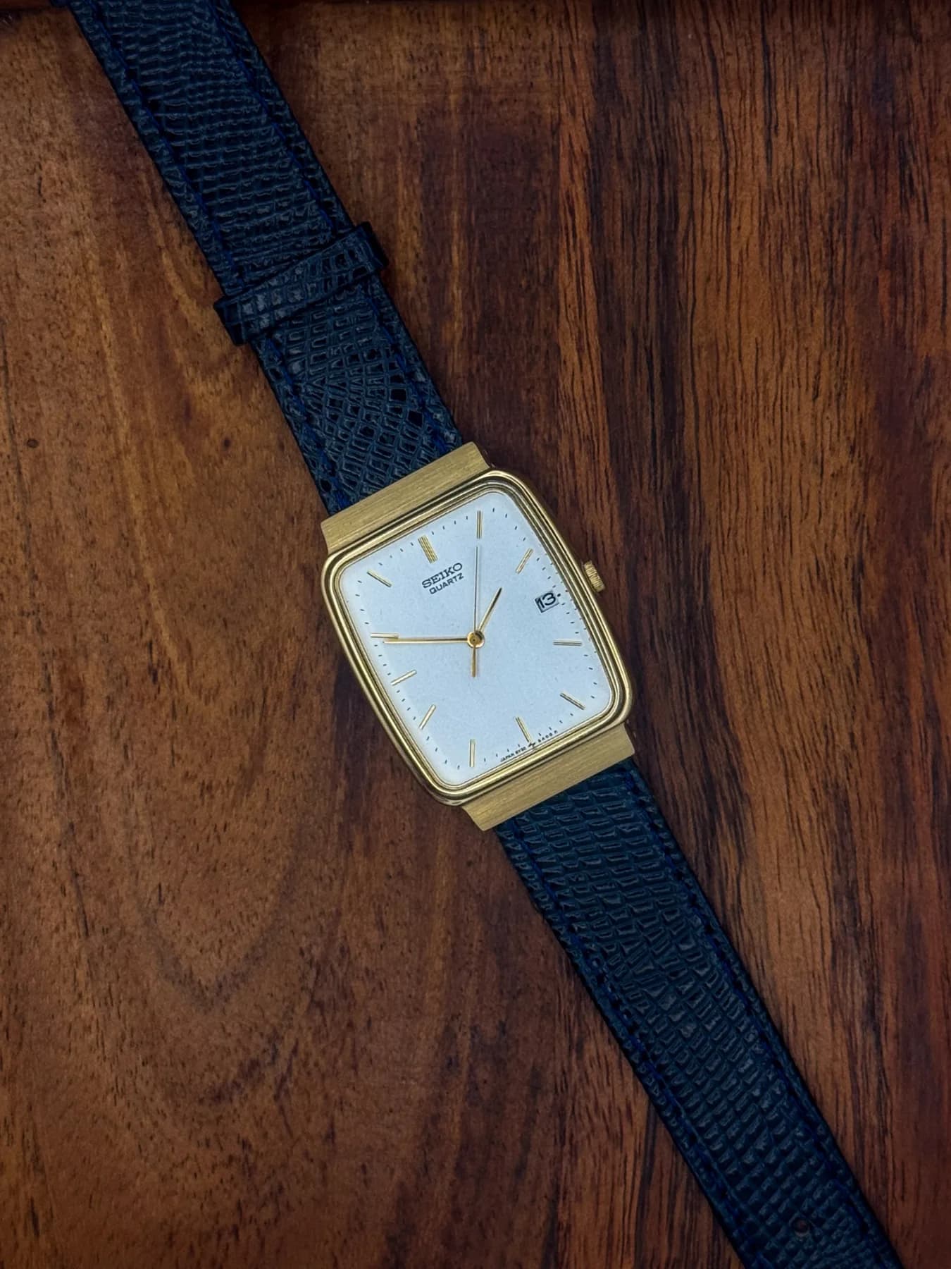 1997 Seiko 5Y32-5A09 Tank Quartz vintage watch, detail 1 of 6