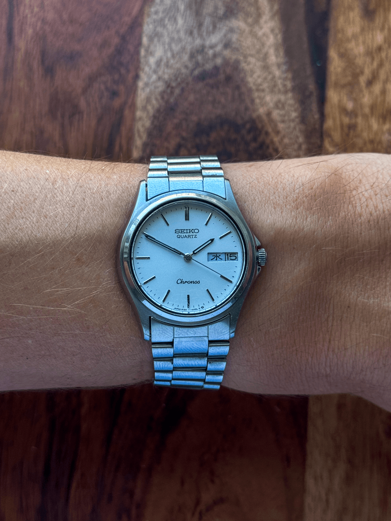 1986 Seiko 8123-6310 Chronos vintage watch, detail 11 of 11