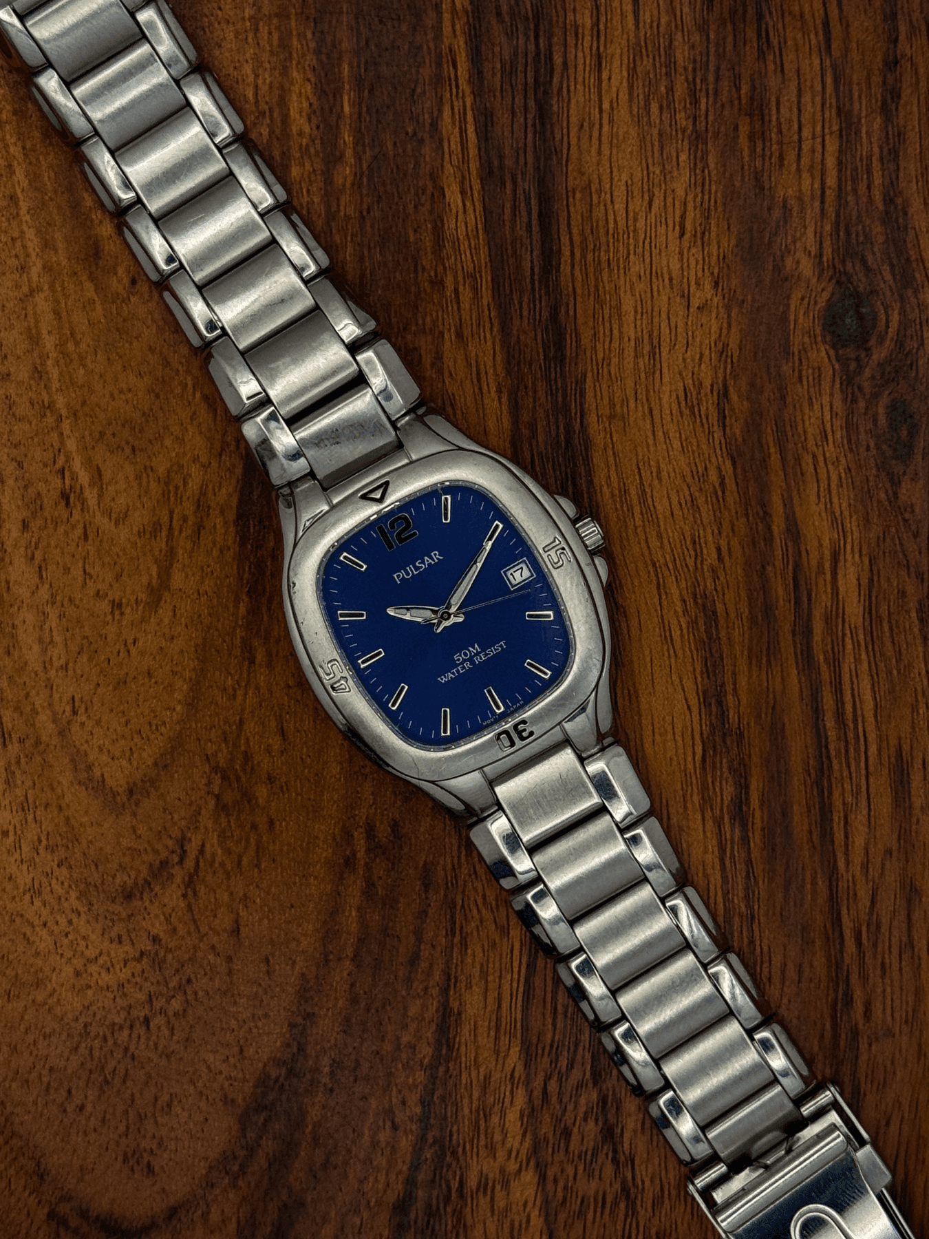 unknown Pulsar VX32-X245 Blue Sunburst Sports Quartz vintage watch, detail 1 of 6